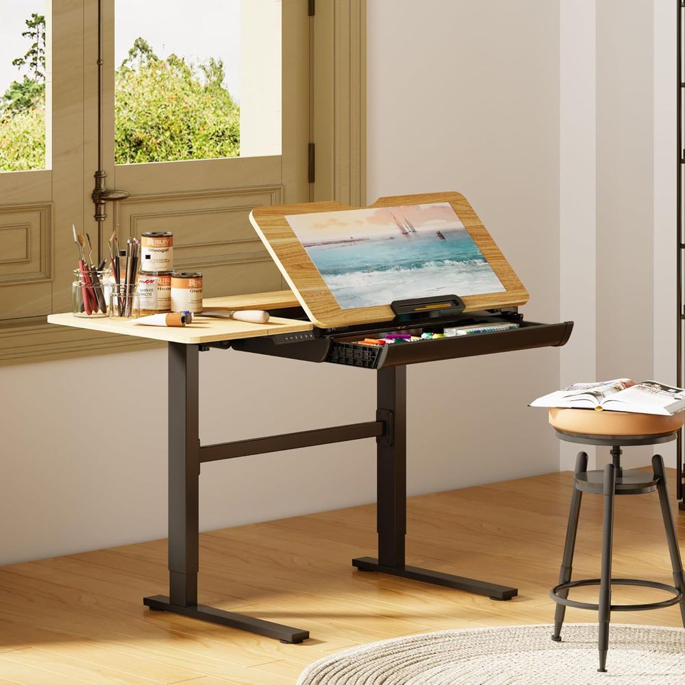 Adjustable Height Electric Sta - Home Office Desks avaliação e preço