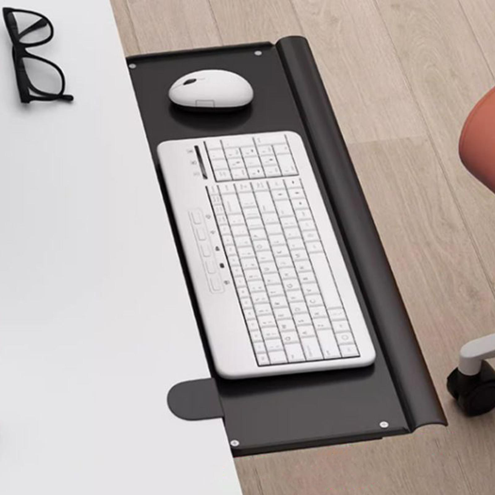 Under Desk Keyboard Rail Rotat - Home Office Desk Ideas avaliação e preço