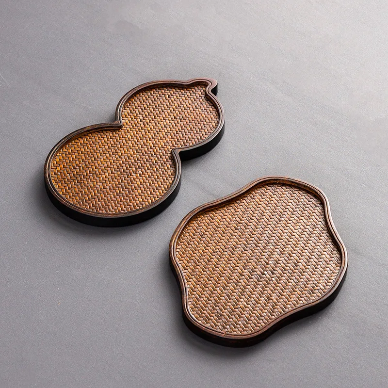 Bamboo Tea Tray Dry Brew Table - Desktop Organizer Bamboo avaliação e preço