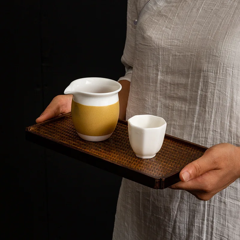 Bamboo Tea Tray Dry Brew Table - Desktop Organizer Bamboo avaliação e preço