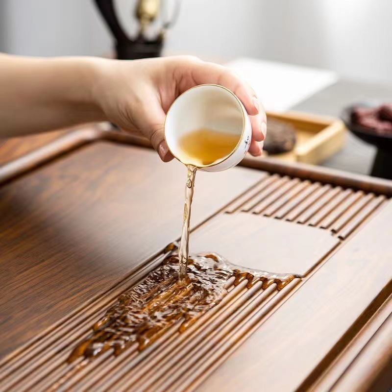 High Grade Large Tea Tray Huan - Desktop Organizer Bamboo avaliação e preço