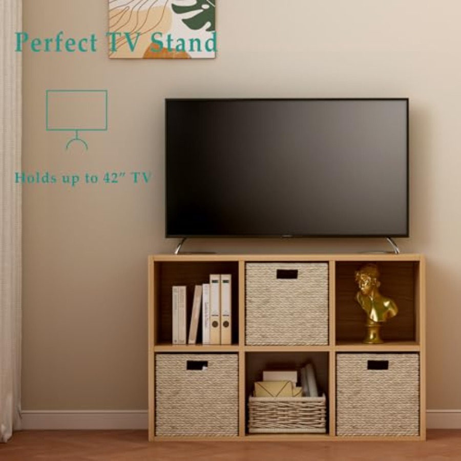 6-Cube Storage Shelf Bookcase  - Home Office Bookshelves avaliação e preço
