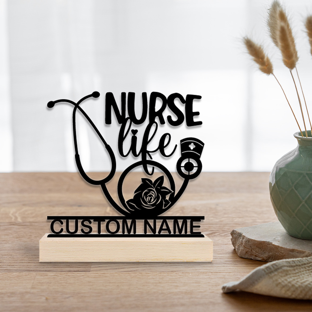 Personalized Nurse Metal Art D - Home Office Art avaliação e preço