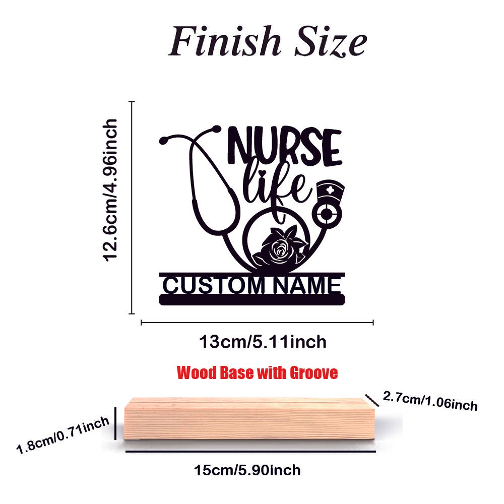 Personalized Nurse Metal Art D - Home Office Art avaliação e preço