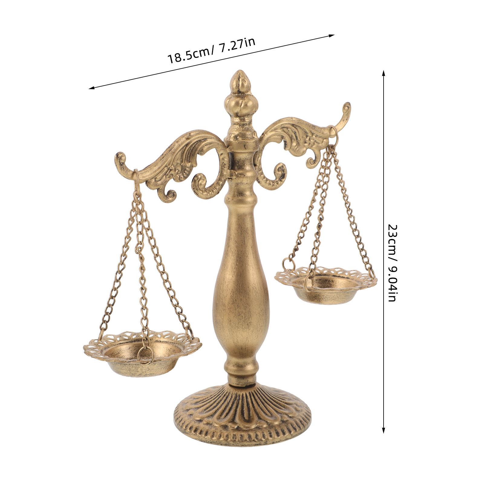 Metal Vintage Libra Balance Sc - Home Office Library avaliação e preço