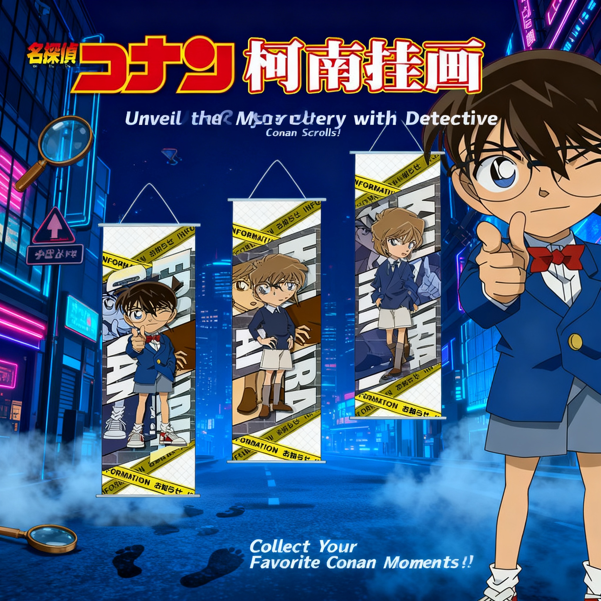 Detective Conan Anime Wall Han - Home Office Art avaliação e preço