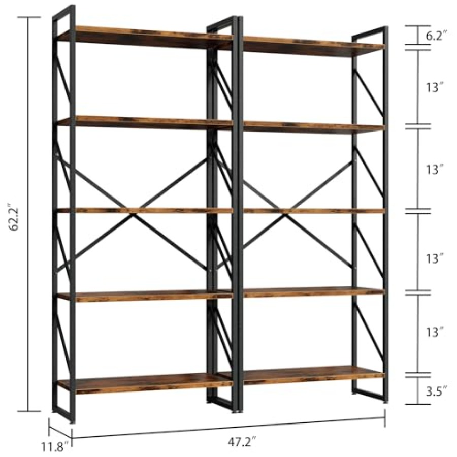5 Tiers Bookshelf, Classically - Home Office Bookshelves avaliação e preço