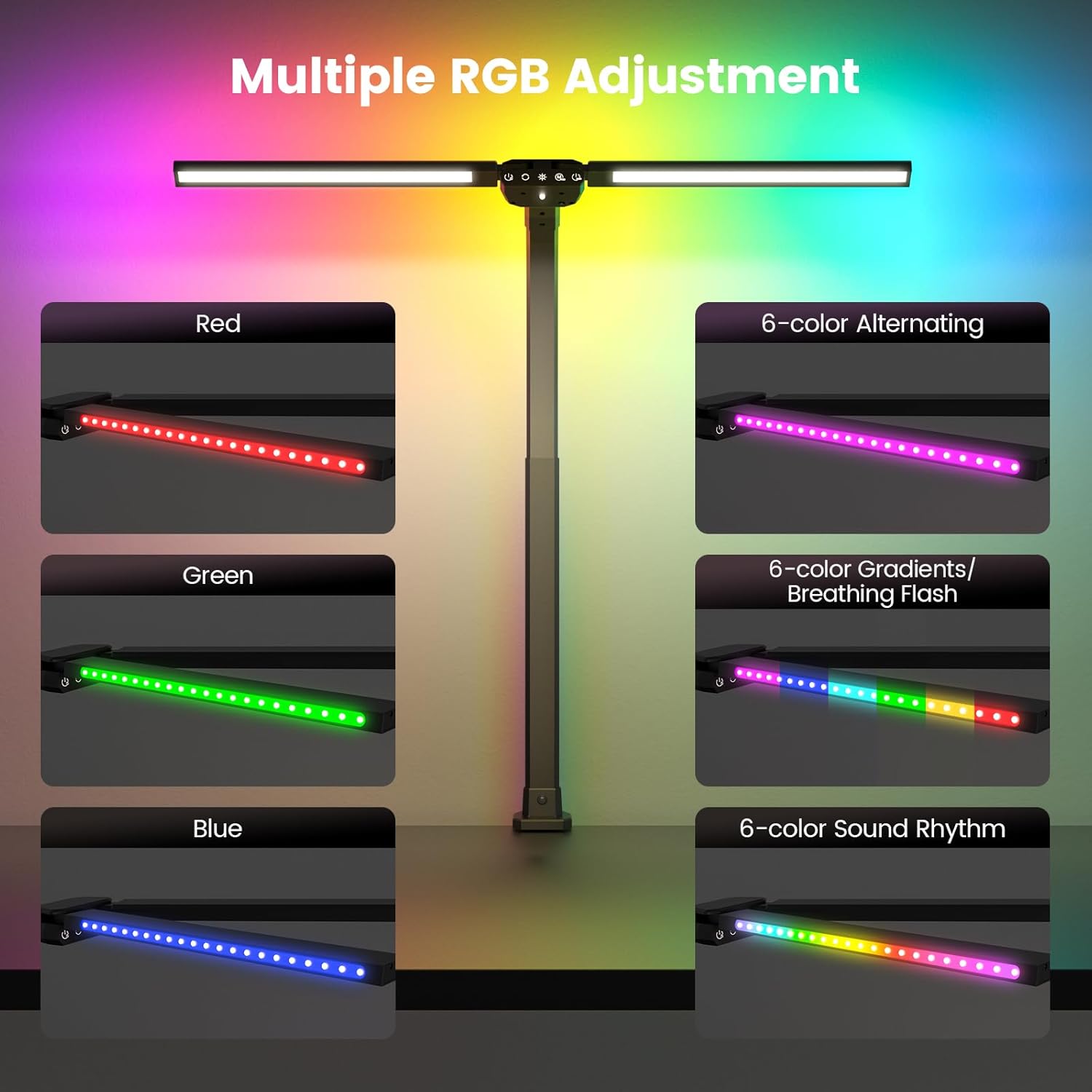 Upgraded RGB LED Desk Lamp wit - Home Office Desks avaliação e preço