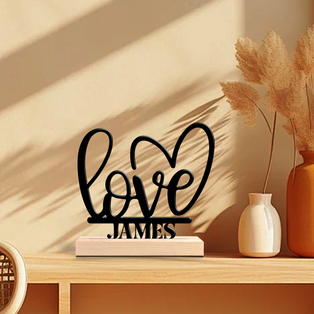 1Pc Csutom Valentine Love Hear - Home Office Art avaliação e preço
