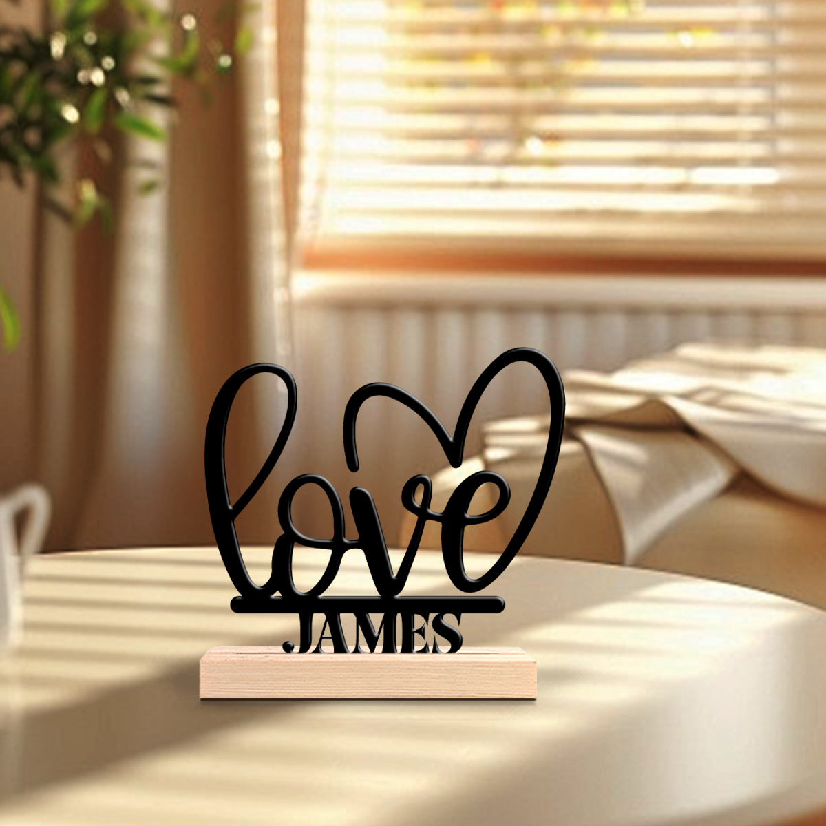 1Pc Csutom Valentine Love Hear - Home Office Art avaliação e preço