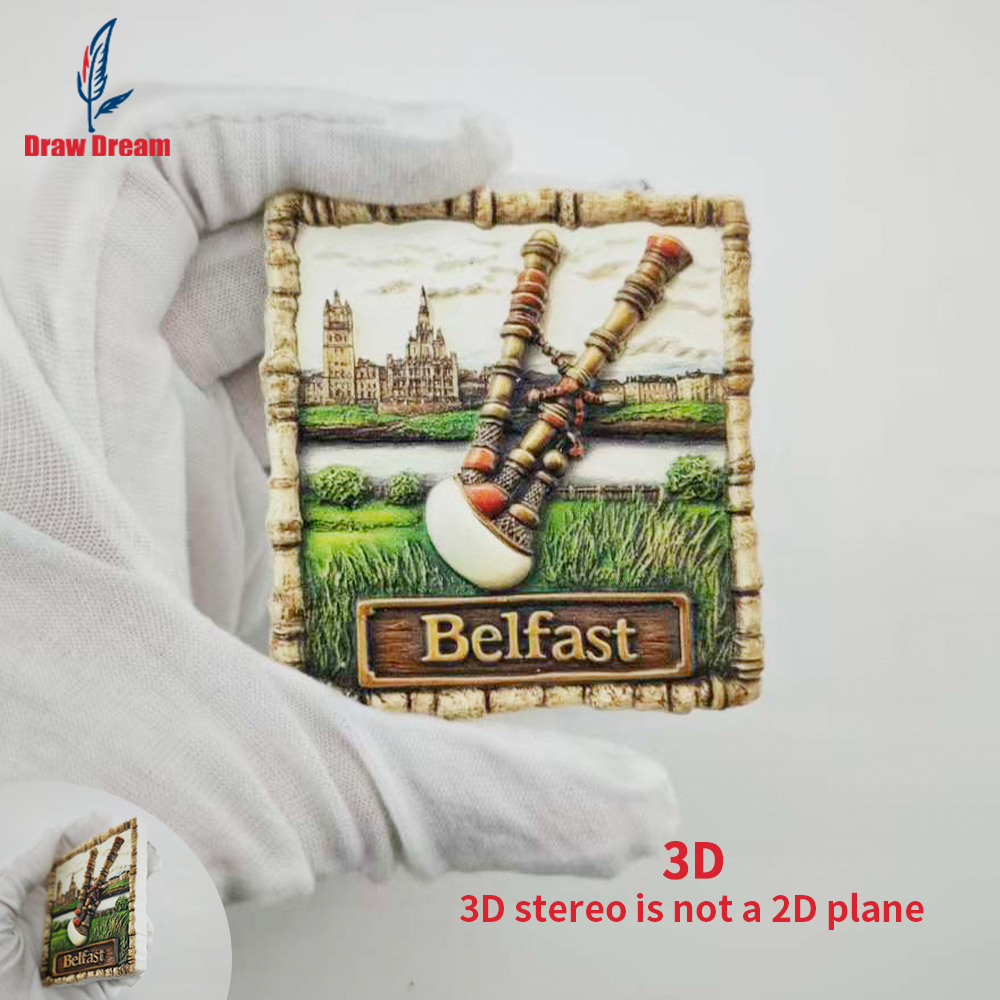 1Pc Belfast Fridge Magnet, Wor - Home Office Belfast avaliação e preço