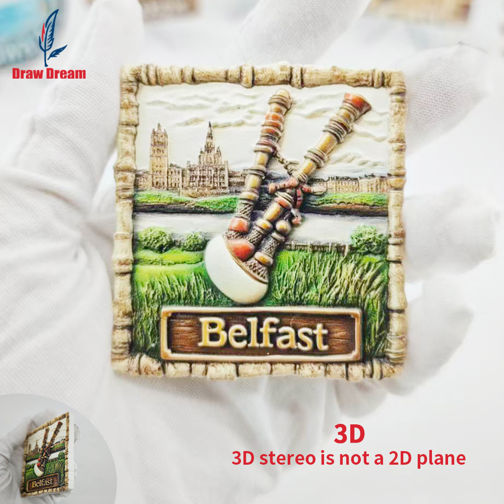1Pc Belfast Fridge Magnet, Wor - Home Office Belfast avaliação e preço
