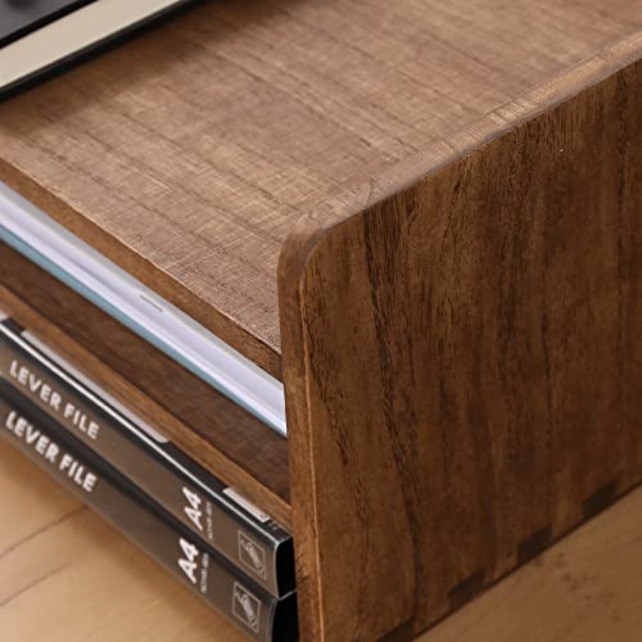 Desk Organizer for File Folder - Desktop Organizer Bamboo avaliação e preço