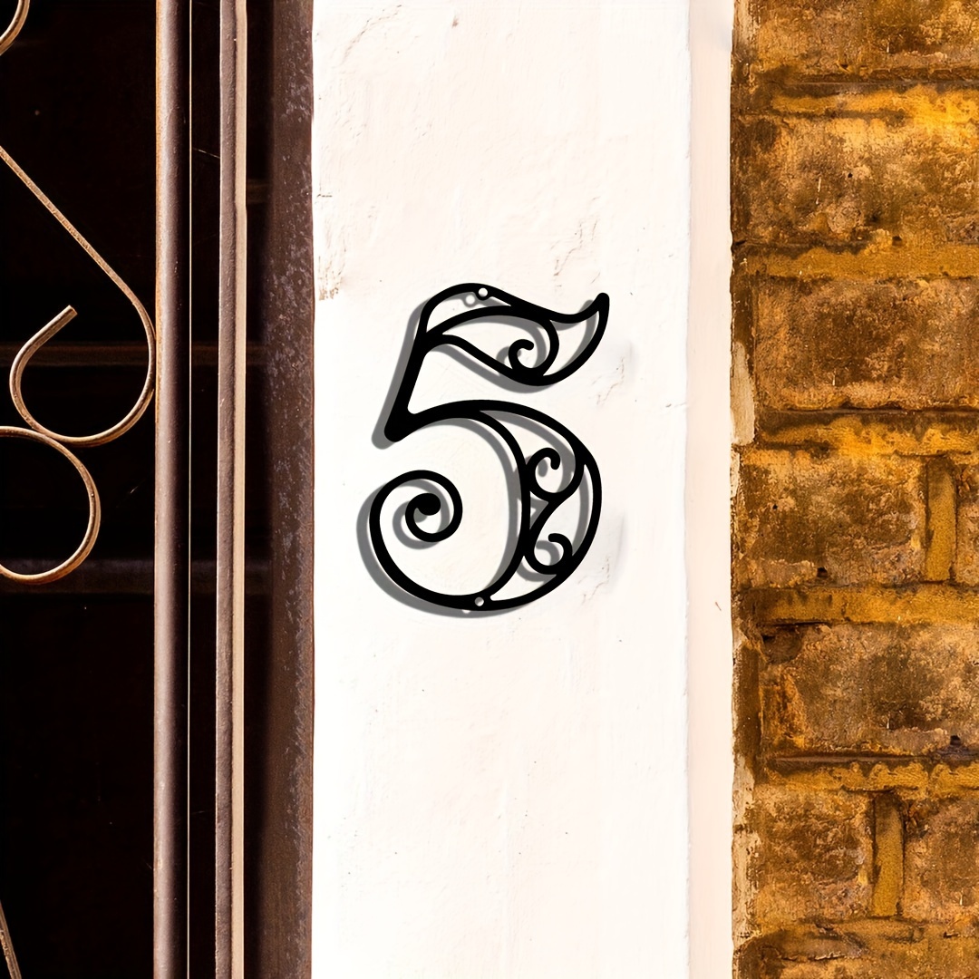 Modern Metal House Number Sign - Home Office Number avaliação e preço