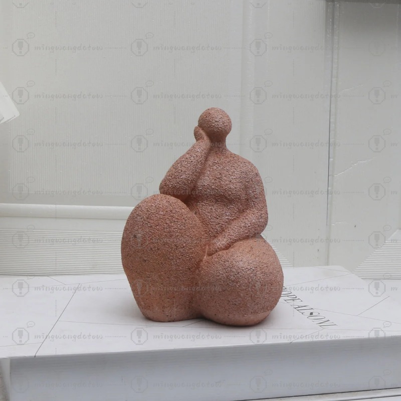 1pc, Sandstone Resin  Chubby W - Home Office Art avaliação e preço