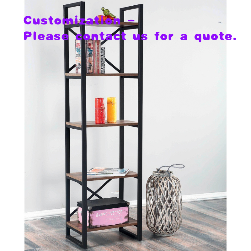 custom.Modern Industrial Metal - Home Office Bookshelves avaliação e preço