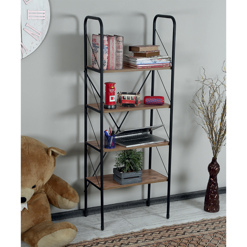 custom.Modern Industrial Metal - Home Office Bookshelves avaliação e preço