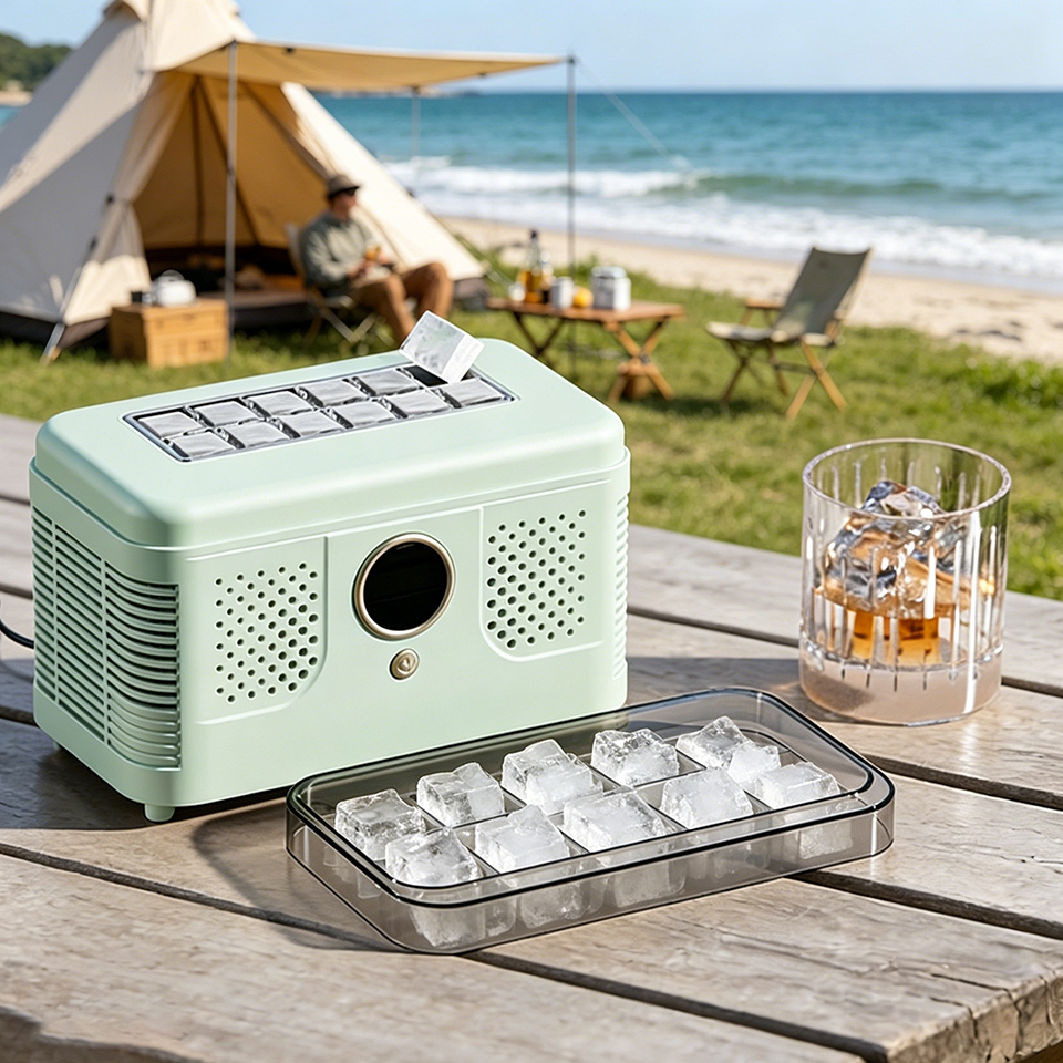 12V/220V Portable Mini Ice Mak - Home Office Gear avaliação e preço