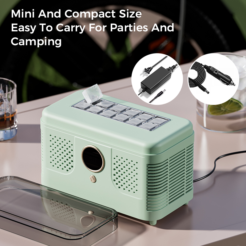 12V/220V Portable Mini Ice Mak - Home Office Gear avaliação e preço