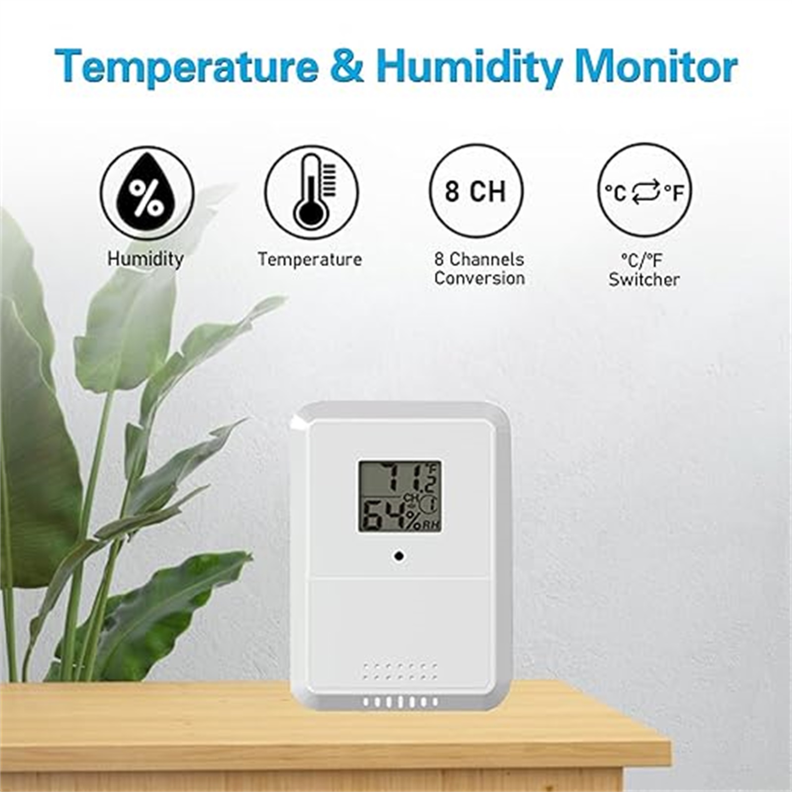 Wireless Thermometer Hygromete - Home Office Google avaliação e preço