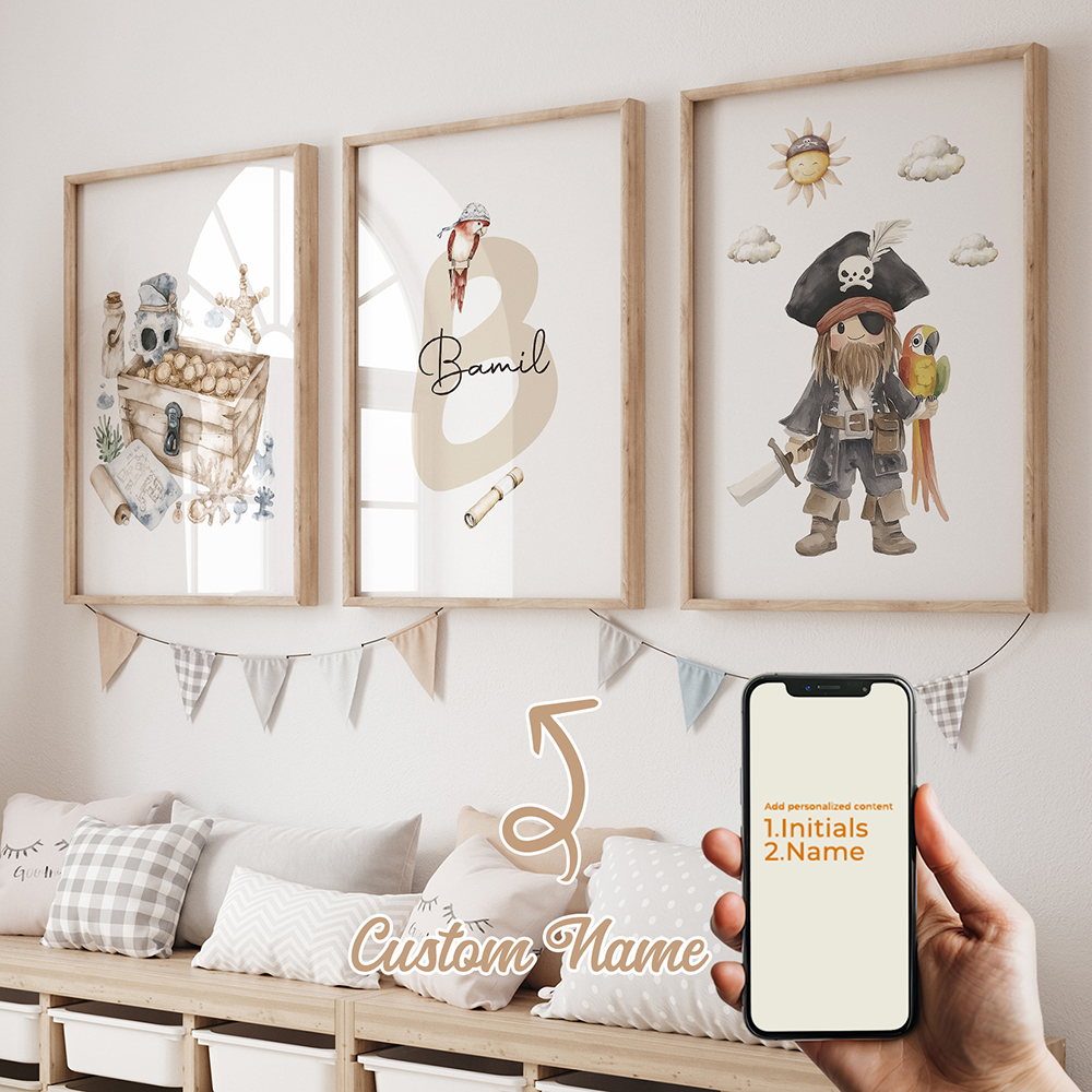 3pcs Personalized Custom Name  - Home Office Art avaliação e preço