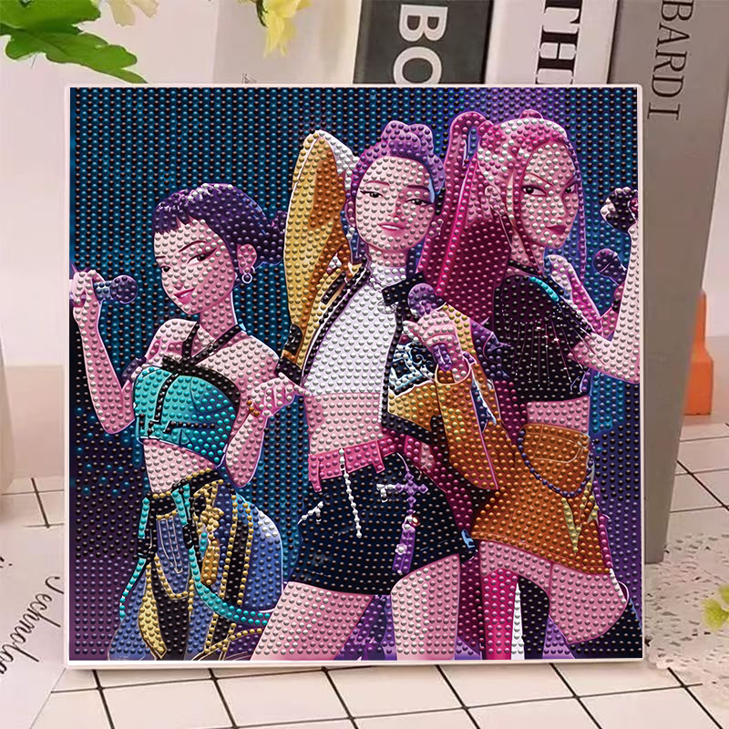 Anime Gilrs Lumi Mila Zoi K-po - Home Office Art avaliação e preço