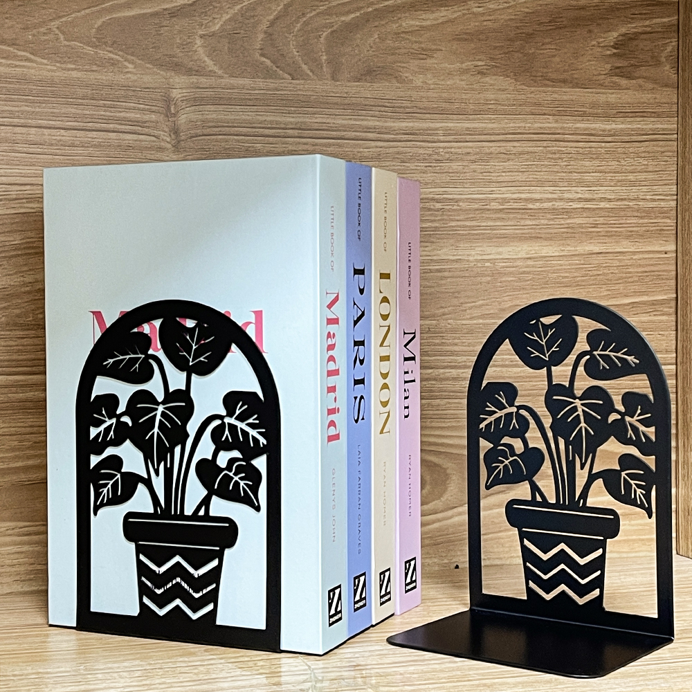 Plant Flowerpot Bookend Decora - Home Office Library avaliação e preço