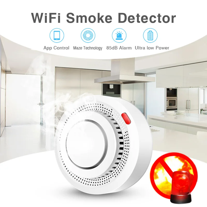 2 Pack Tuya Smart WiFi Smoke D - Home Office Google avaliação e preço