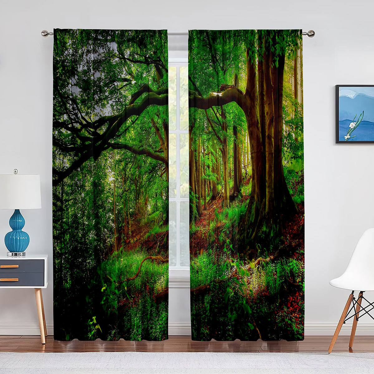 Woodland Forest Foliage Sunbea - Home Office With View avaliação e preço
