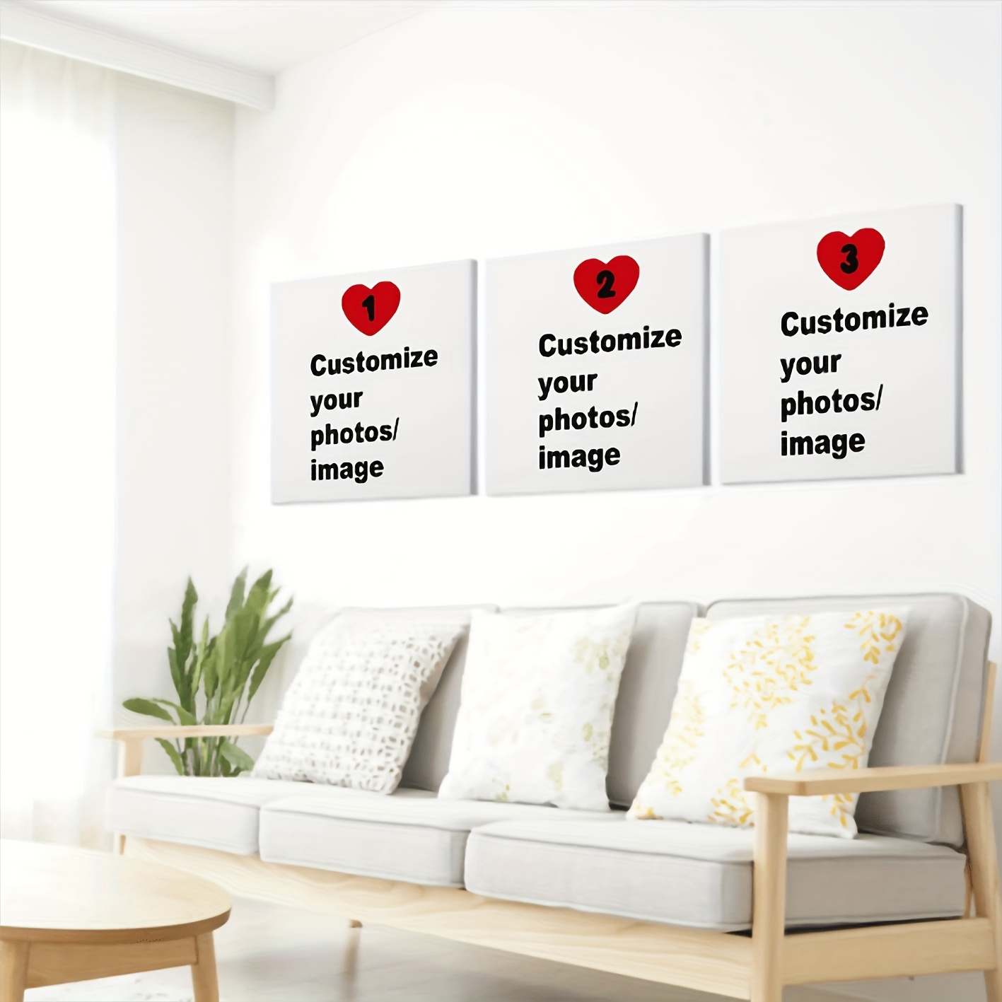3pcs/set Custom Square Canvas  - Home Office Art avaliação e preço