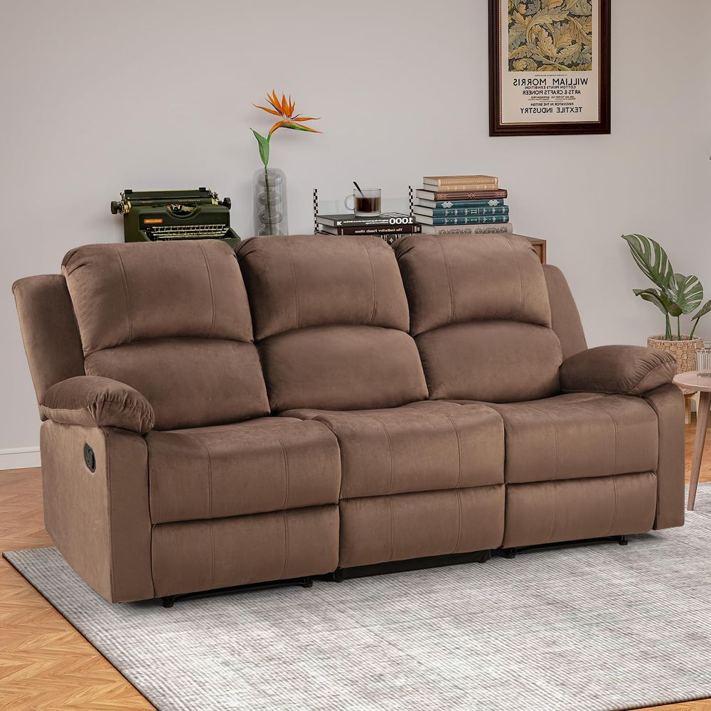 3 Seat Recliner Sofa for Livin - Home Office With Sofa avaliação e preço