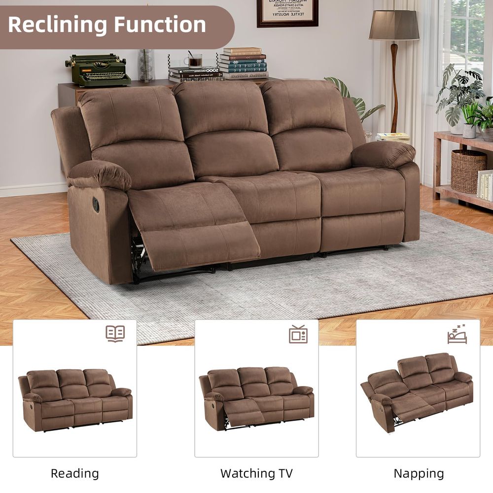3 Seat Recliner Sofa for Livin - Home Office With Sofa avaliação e preço