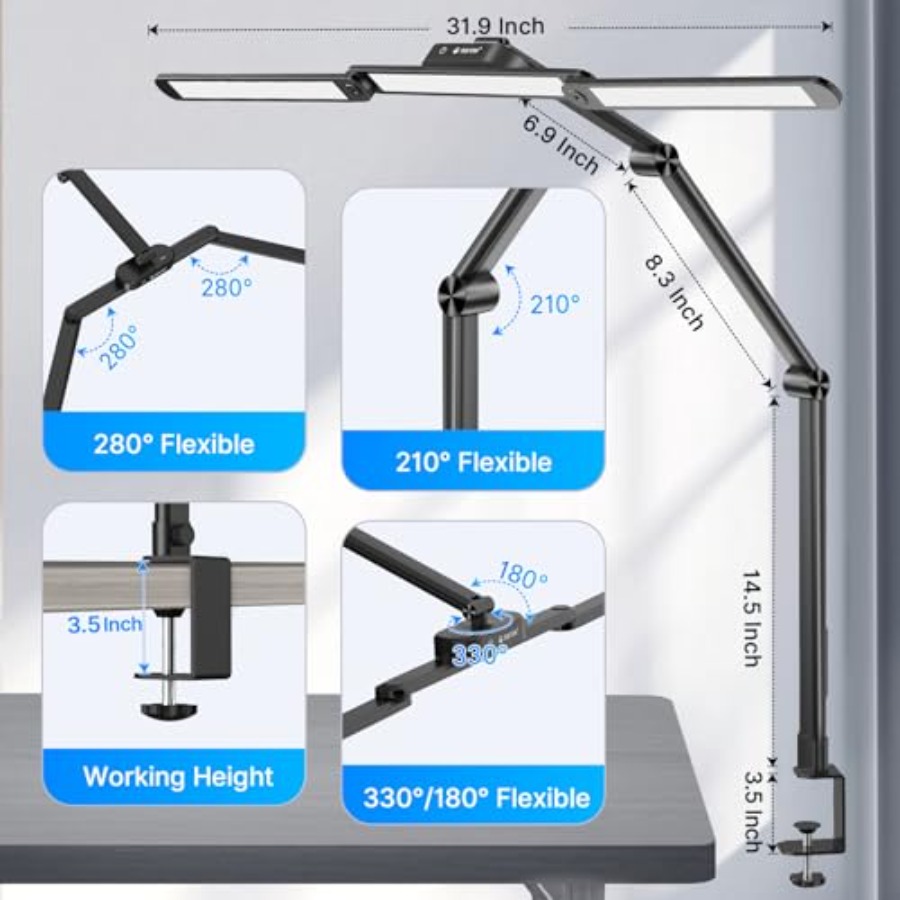LED Desk Lamp Architect Desk L - Home Office Desks avaliação e preço