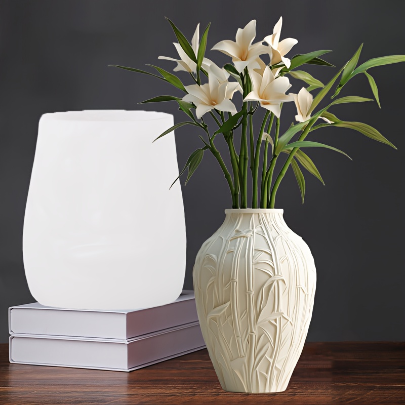 DIY Bamboo relief vase resin s - Desktop Organizer Bamboo avaliação e preço