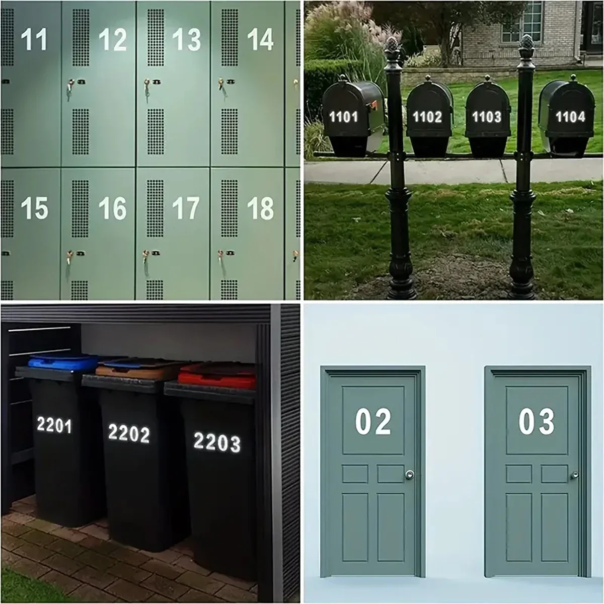 Reflective Digital stickers ma - Home Office Number avaliação e preço
