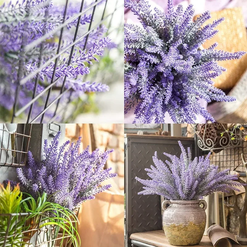 1 Bundle Purple Artificial Lav - Home Office Desk Ideas avaliação e preço