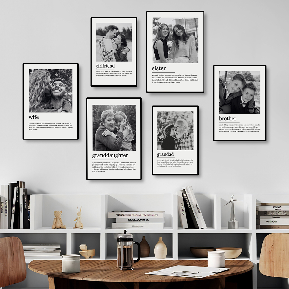 Custom Family Photo Canvas Pai - Home Office Art avaliação e preço