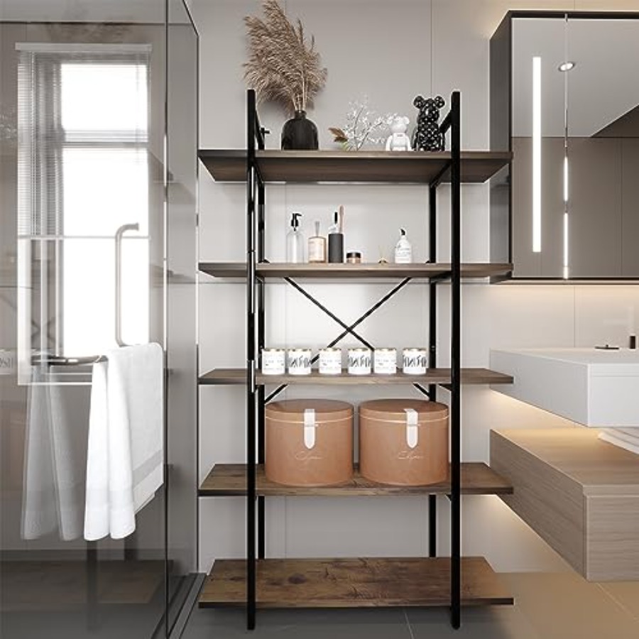 5 Tiers Bookshelf Organizer fo - Home Office Bookshelves avaliação e preço