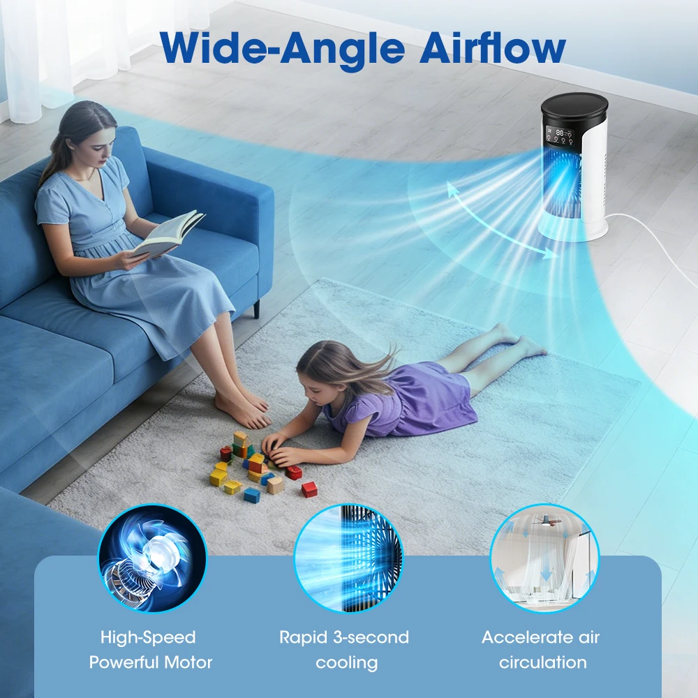 3 In 1 Household Fan Air Condi - Home Office Gear avaliação e preço