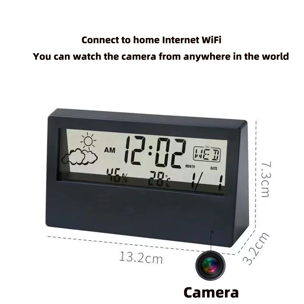 4K WiFi Clock Camera with Moti - Home Office With View avaliação e preço