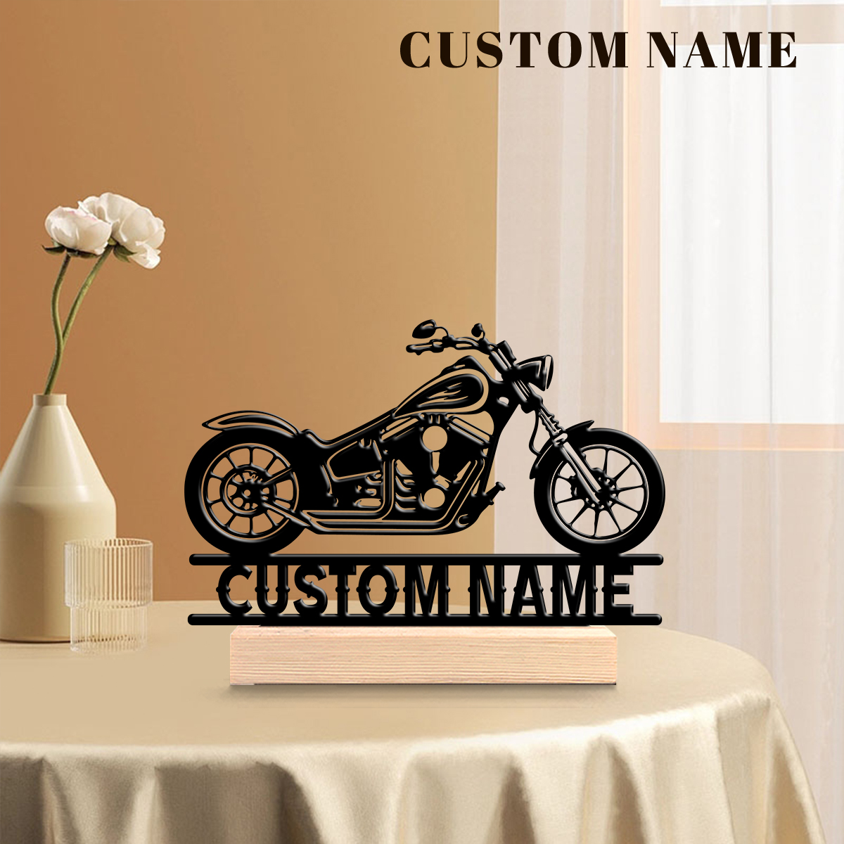 1Pc Csutom Name Road Motorbike - Home Office Art avaliação e preço