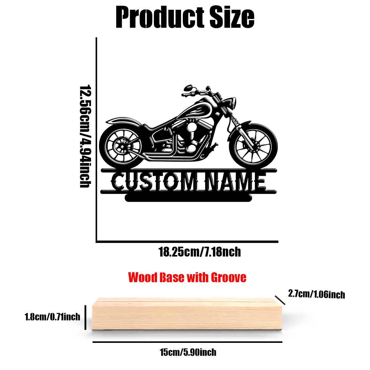 1Pc Csutom Name Road Motorbike - Home Office Art avaliação e preço