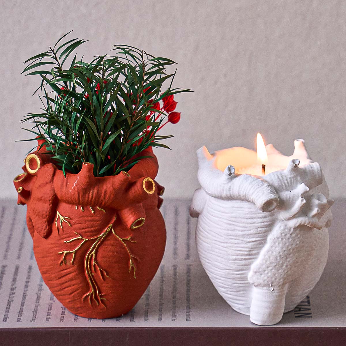 Simulation Heart Vase Silicone - Home Office Gear avaliação e preço