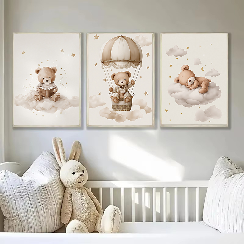 3pcs/set Bohemian Teddy Bear A - Home Office Art avaliação e preço