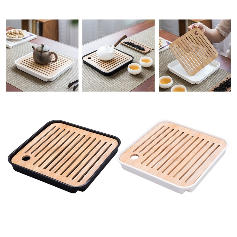 Bamboo Tea Tray Mini Bamboo Ch - Desktop Organizer Bamboo avaliação e preço