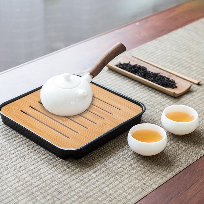 Bamboo Tea Tray Mini Bamboo Ch - Desktop Organizer Bamboo avaliação e preço