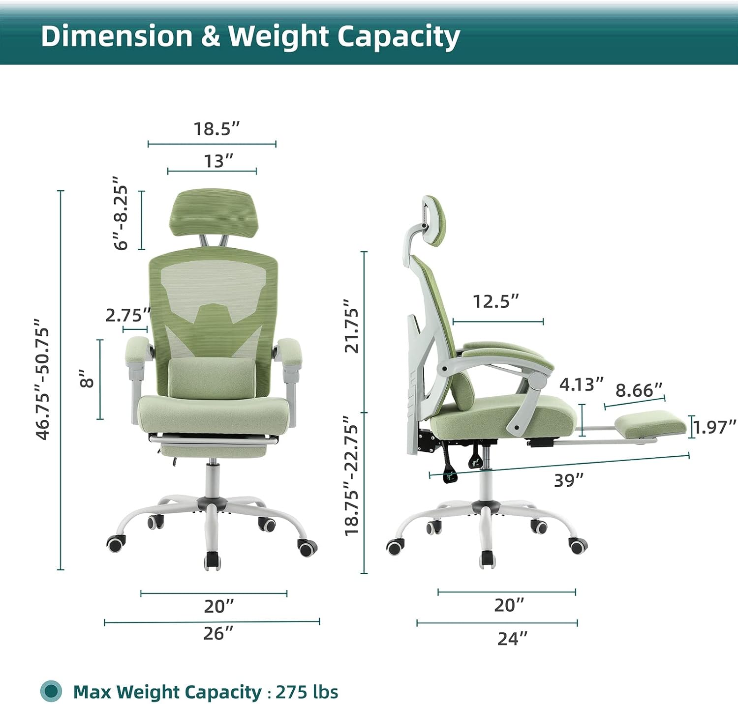 Ergonomic Mesh Office Chair wi - Home Office Student avaliação e preço